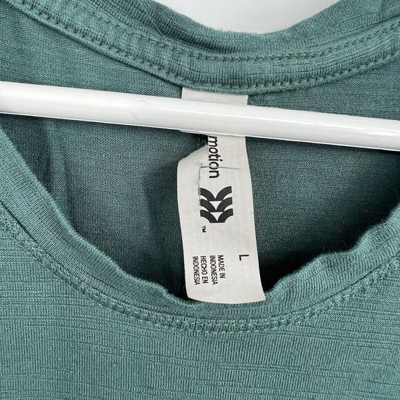 Womens All In Motion Green Athletic Tank Top Workout Large Pilates Yoga - Picture 2 of 7